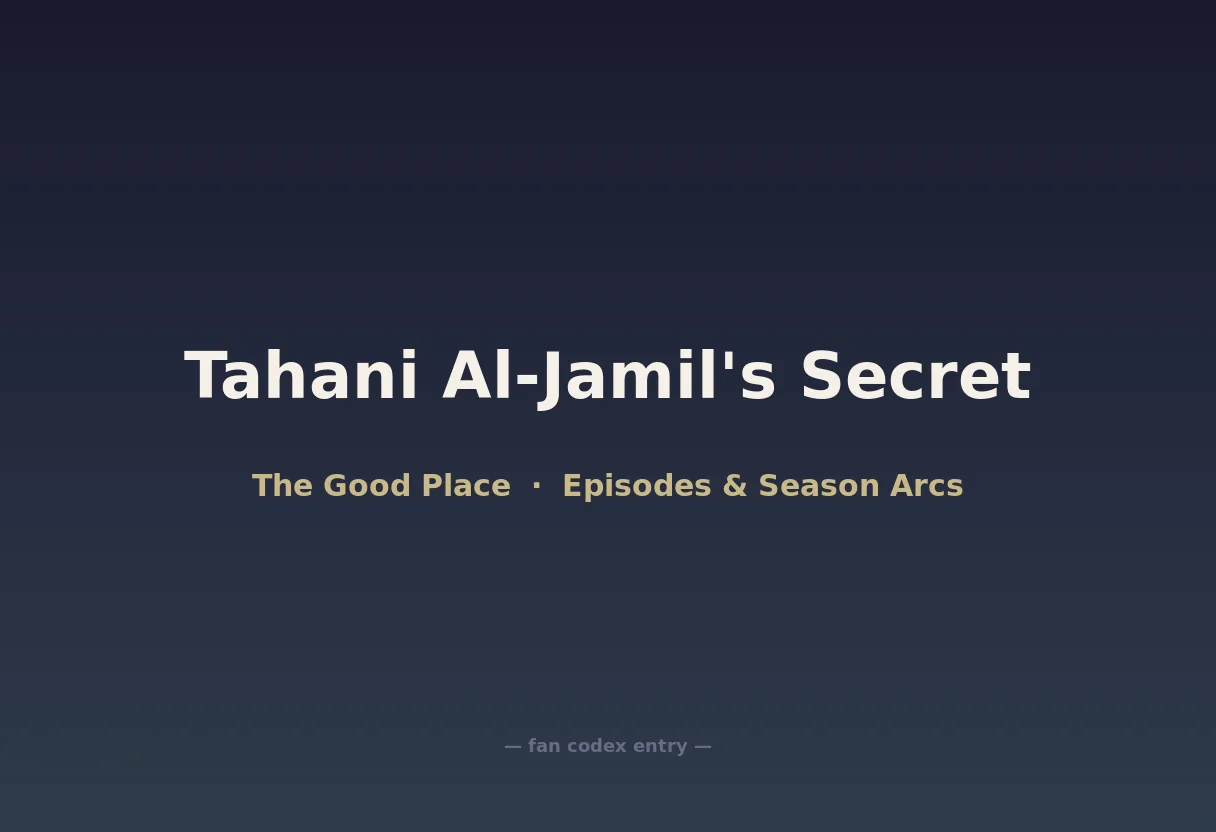 Tahani Al-Jamil's Secret